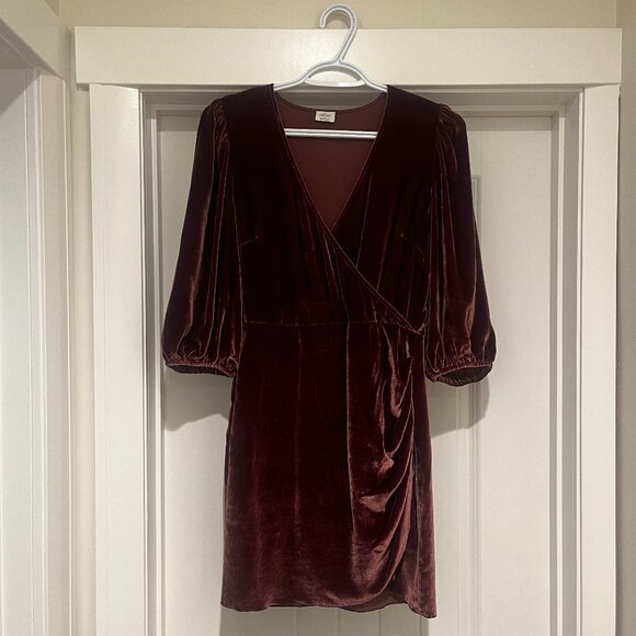Wilfred Velvet Mini Dress Size 4 - Picture 1 of 4